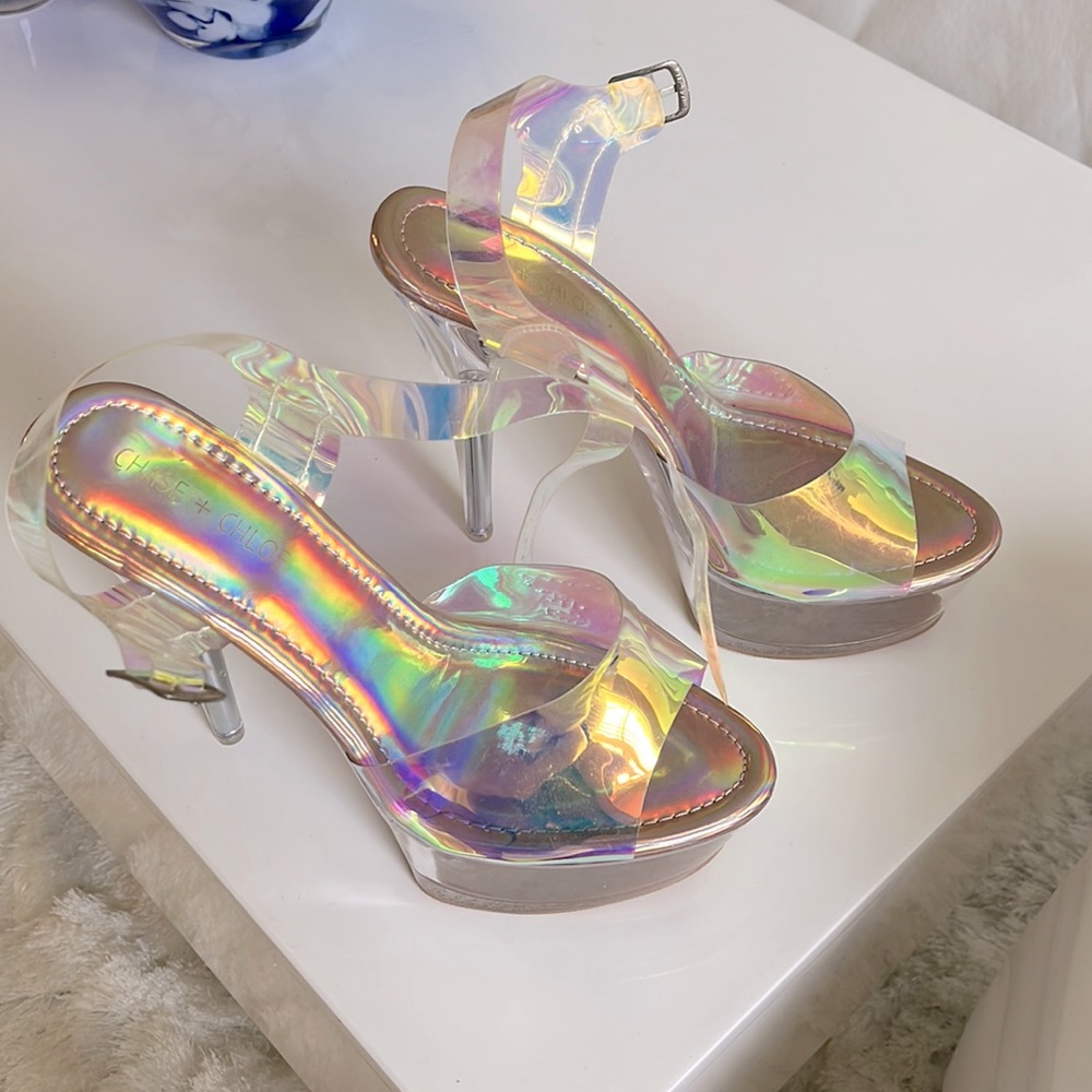 Clear heels